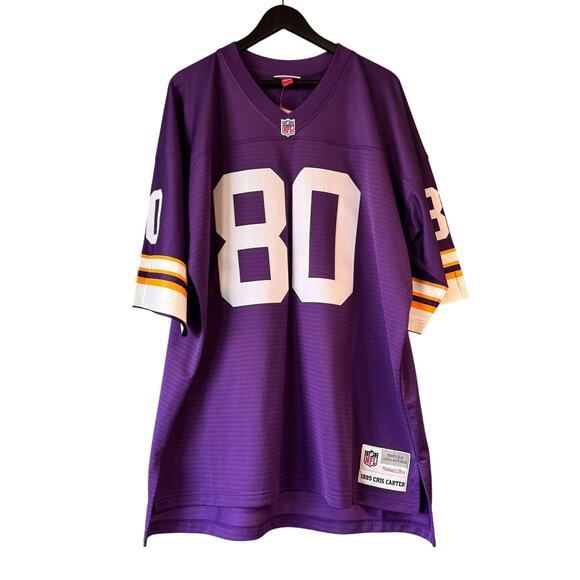 NWT Minnesota Vikings Cris Carter #80 Mitchell&Ness 1995 NFL Legacy Jersey  XL - Picture 1 of 9